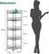 5-Tier Metal Water Bottle Organizer – Freestanding Floor Storage Rack with Adjustable Baffles, 60.6" Height, Space-Saving Beverage Shelf for Kitchen, Pantry, Living Room (Black)